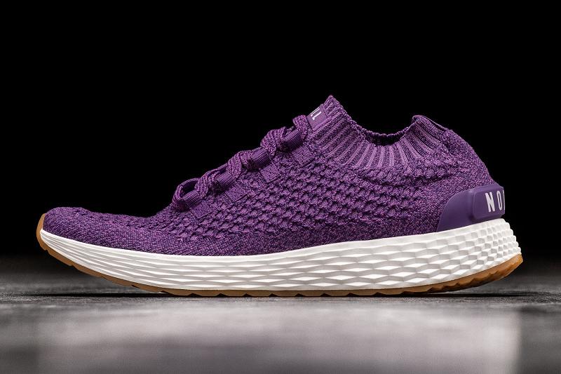 Purple Nobull Royal Knit Runner Men\'s Running Shoes | CA U1031Z